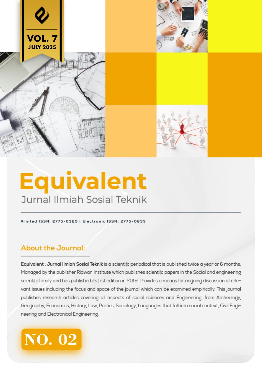 View Vol. 7 No. 2 (2025): Equivalent: Jurnal Ilmiah Sosial Teknik